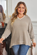 Lilianna Sleeve High Low PLUS Top