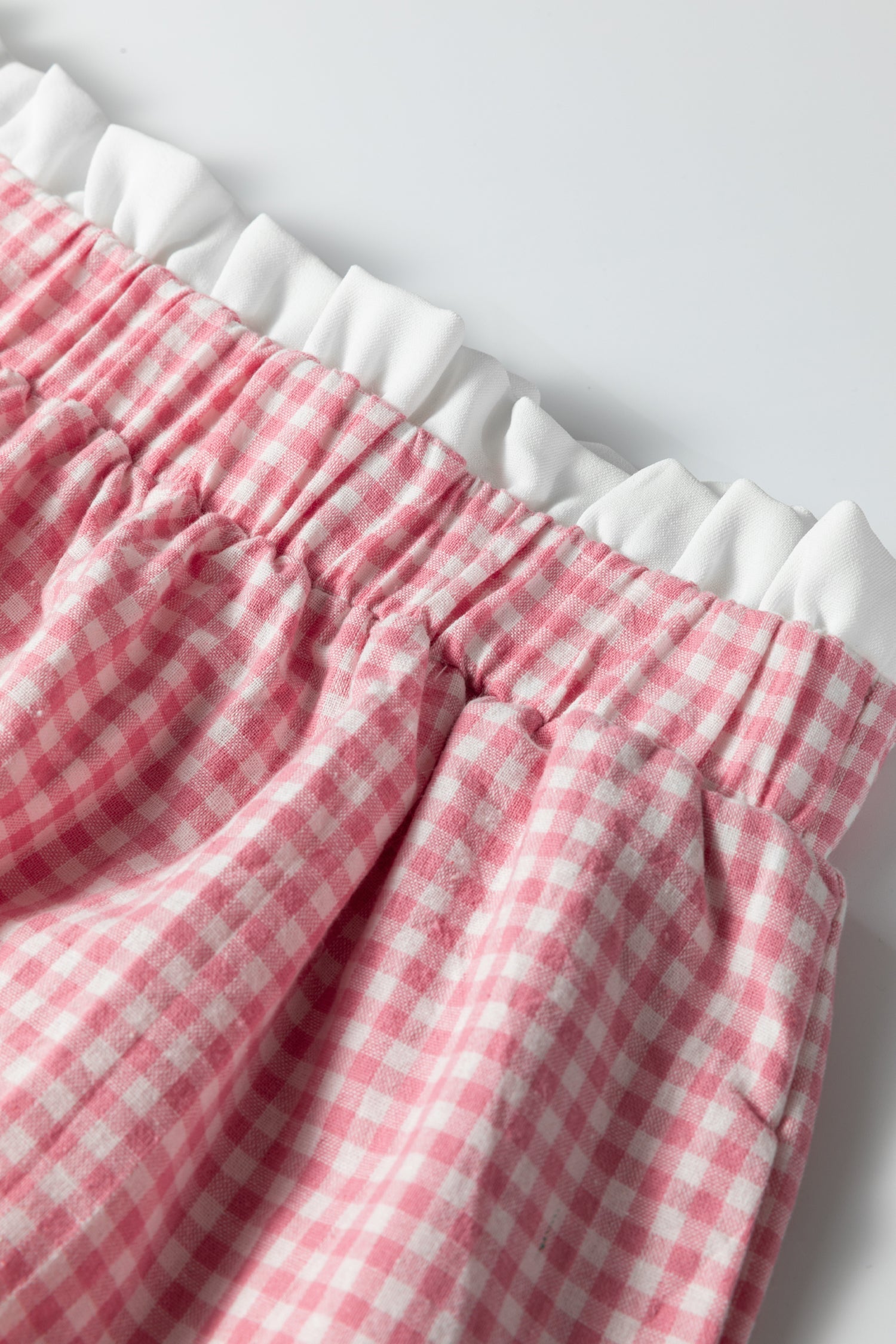 Daphne Trim Plaid Print PLUS Shorts