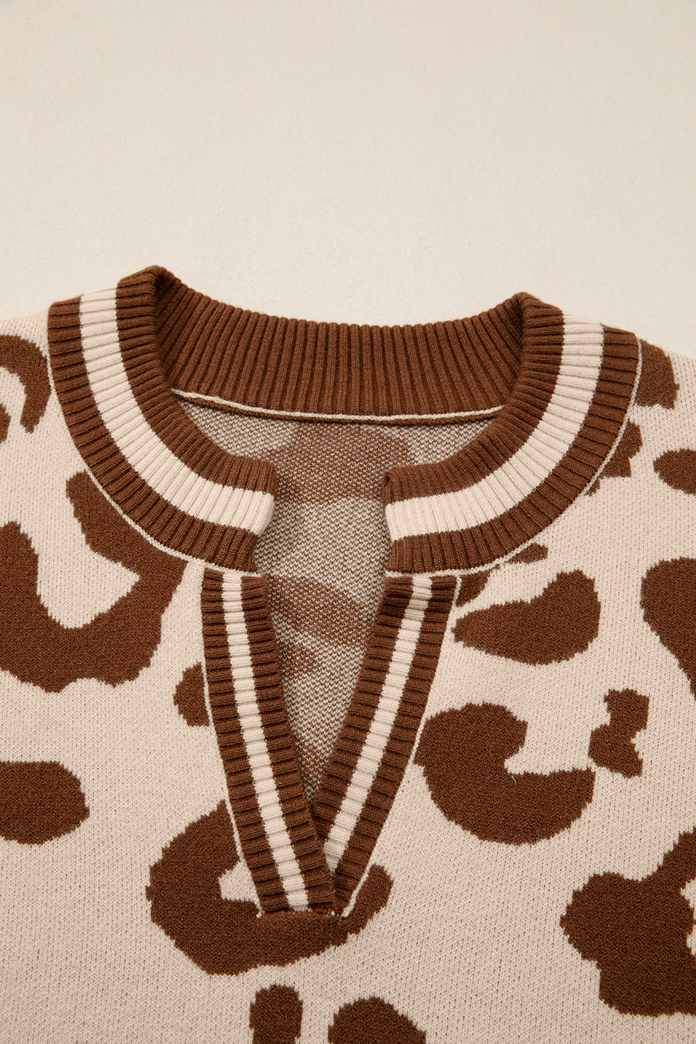 June Printed Knit Casual Sweater