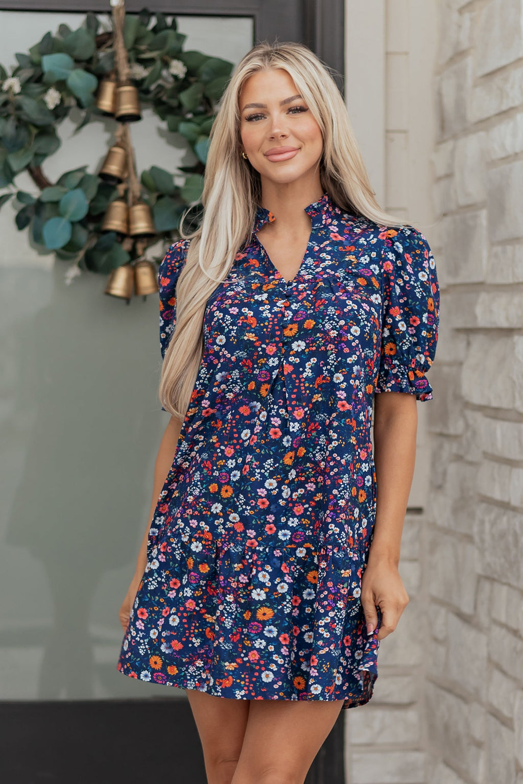 Serenity Puff Sleeve Mini Dress