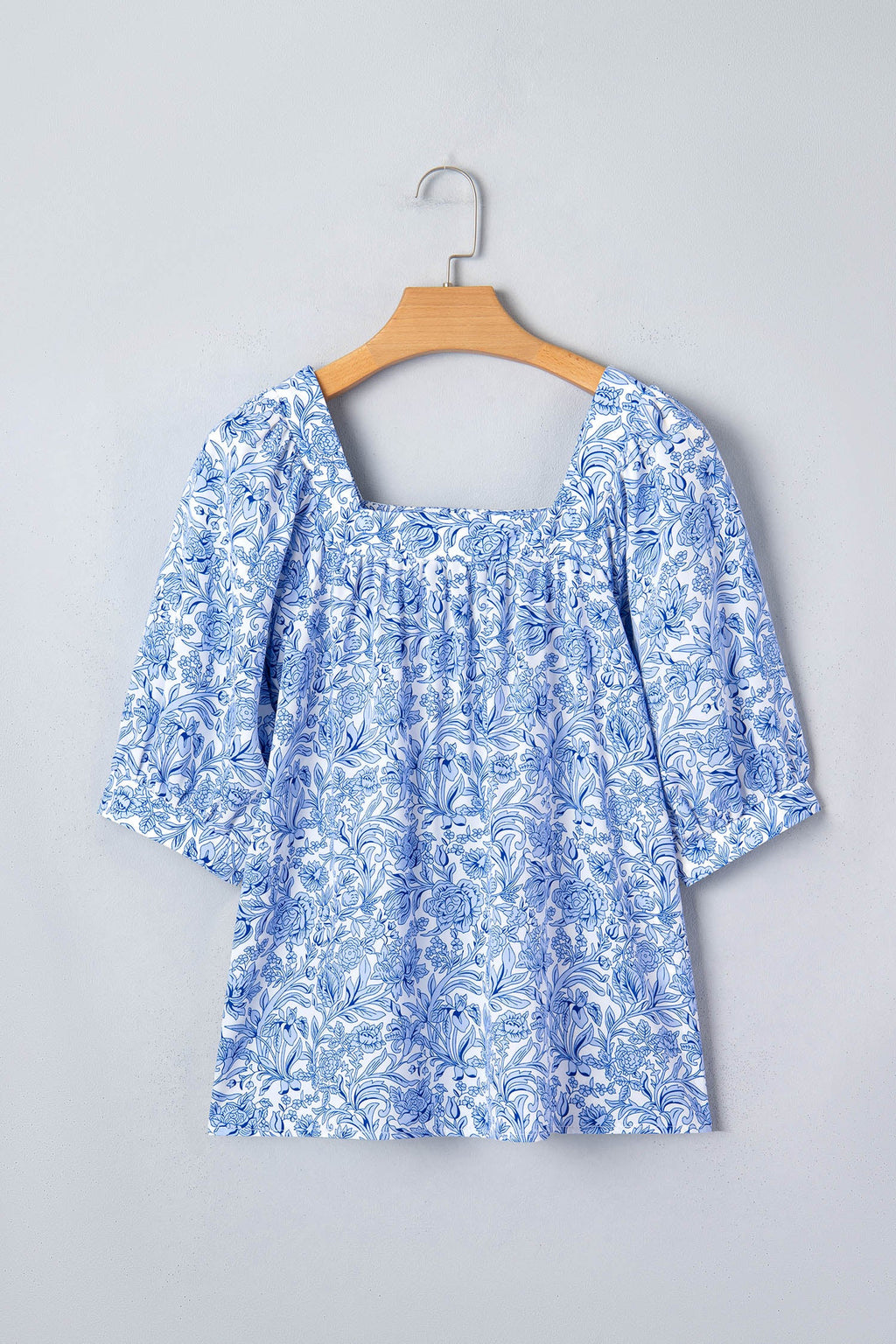 Lyanna Sleeve Pleated Floral Blouse