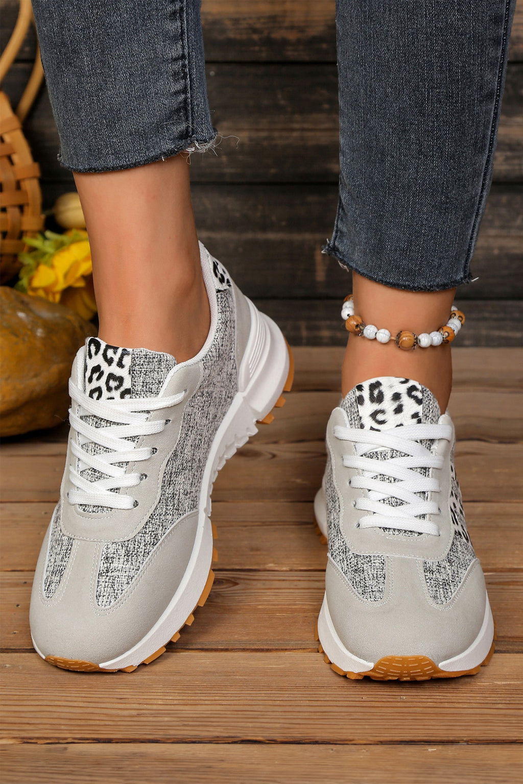 Rosalia Detail Lace Up Sneakers