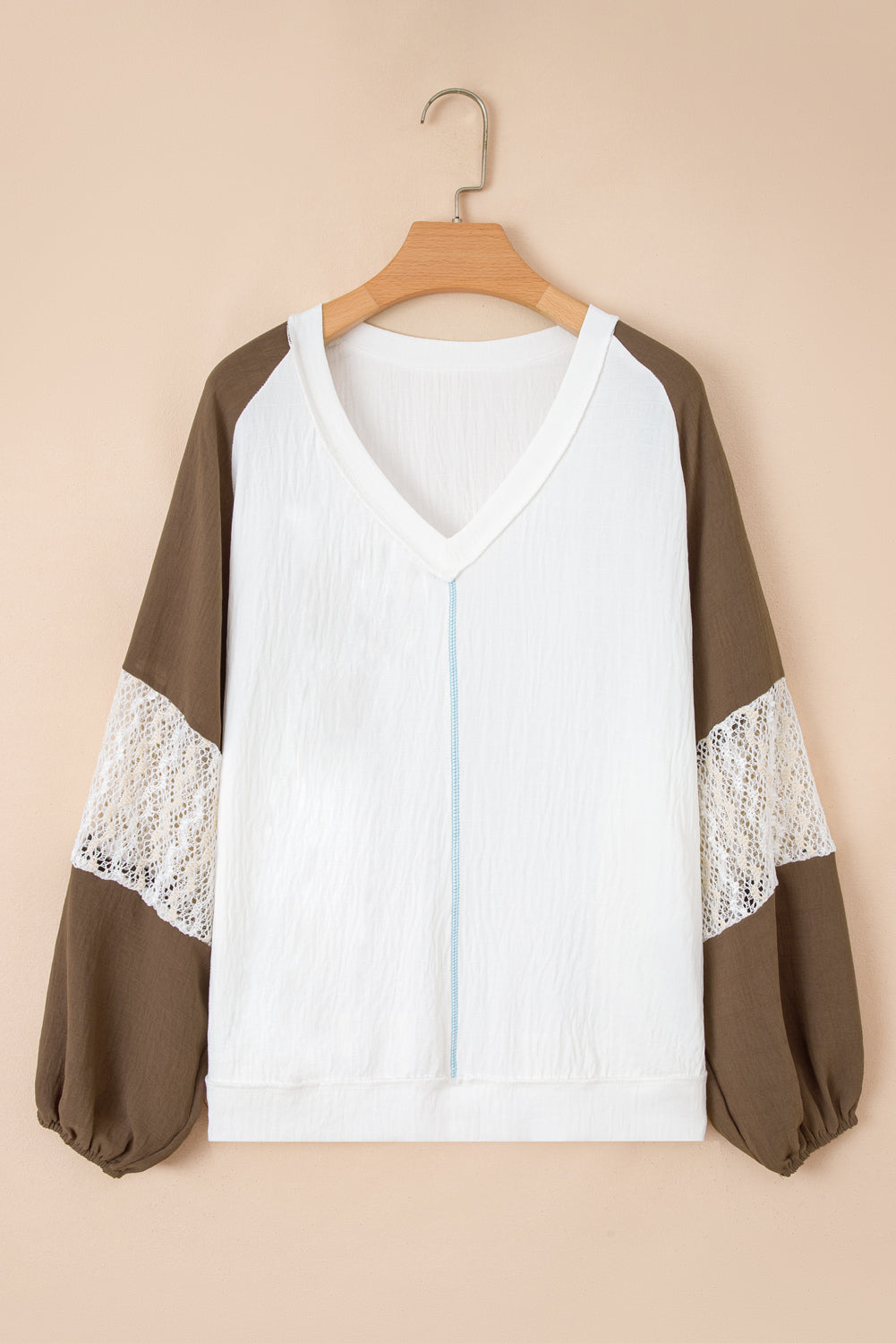 Julietta Patchwork Balloon Sleeve PLUS Blouse