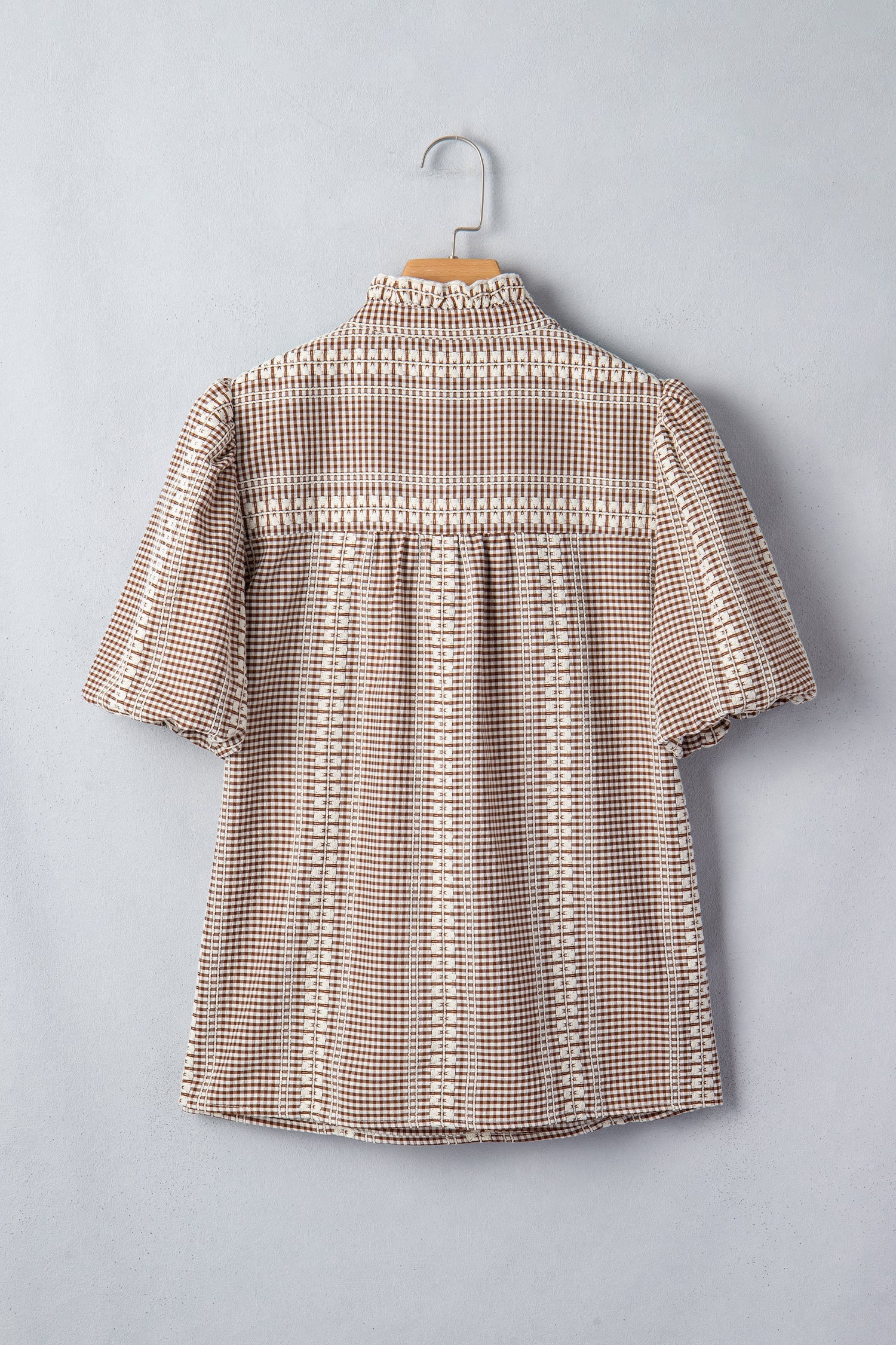 Maggie Puff Sleeve Gingham Blouse
