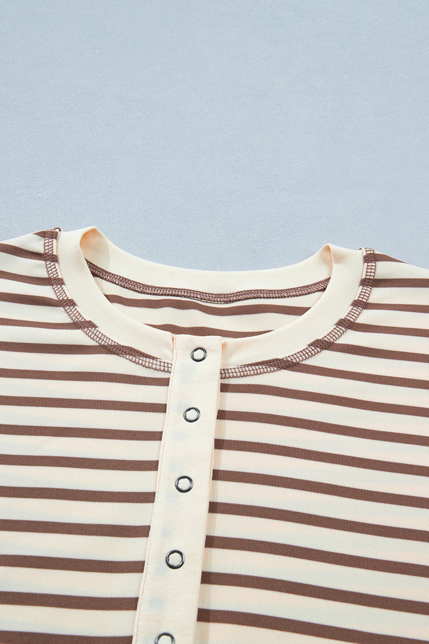 Keira Stripe Half T Shirt