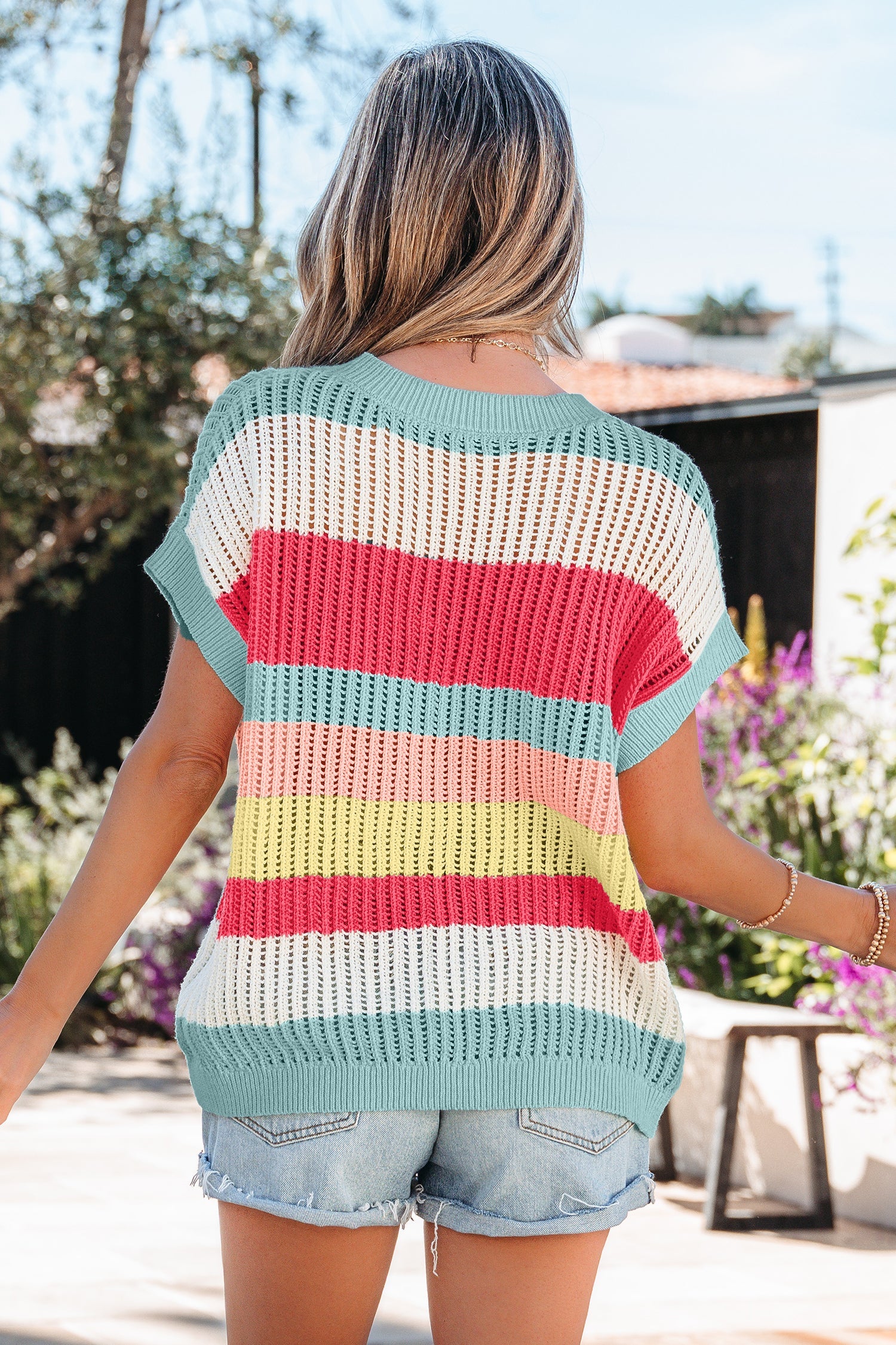 Joelle Knit Short Sleeve Sweater