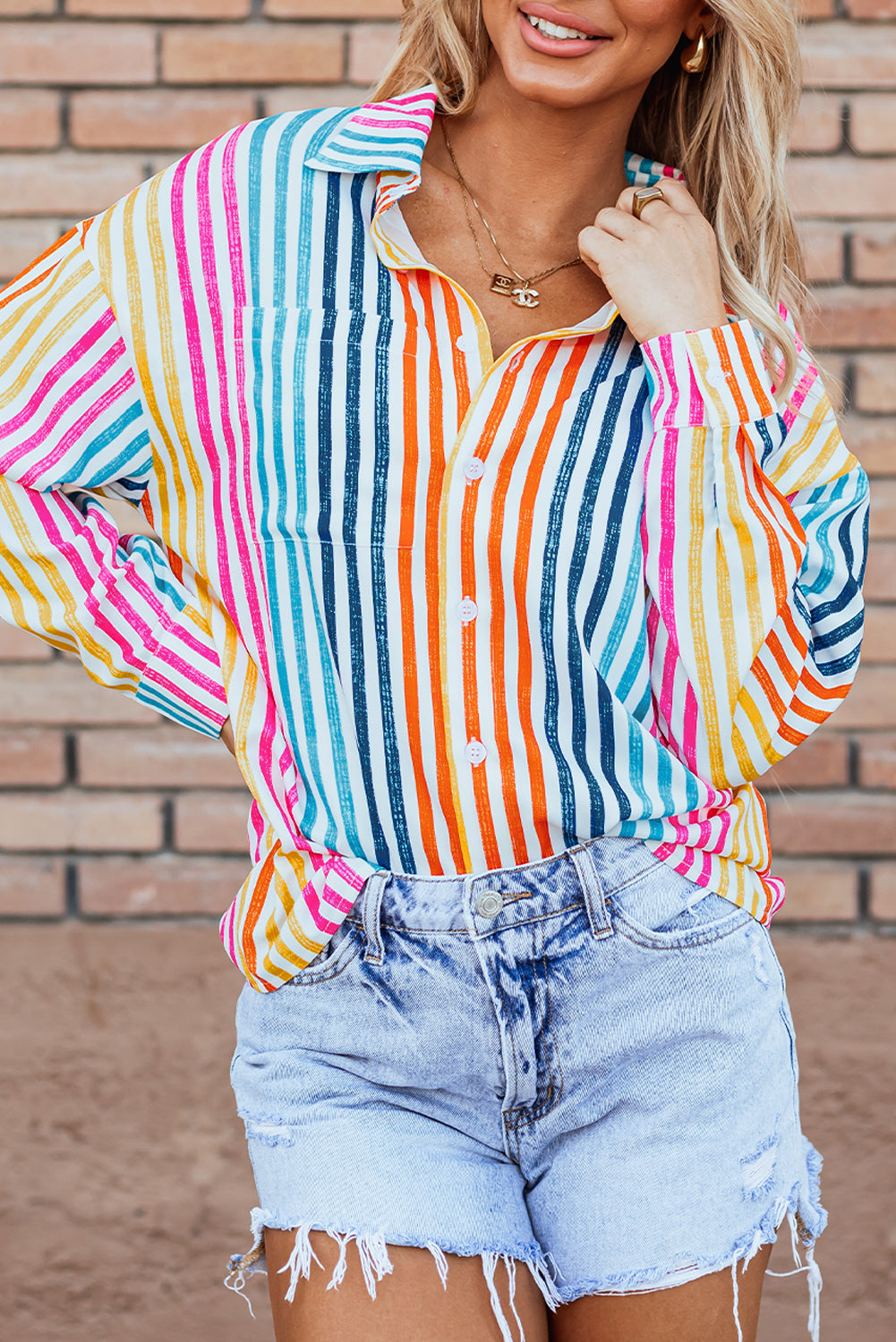 Winter Drop Shoulder Loose Shirt