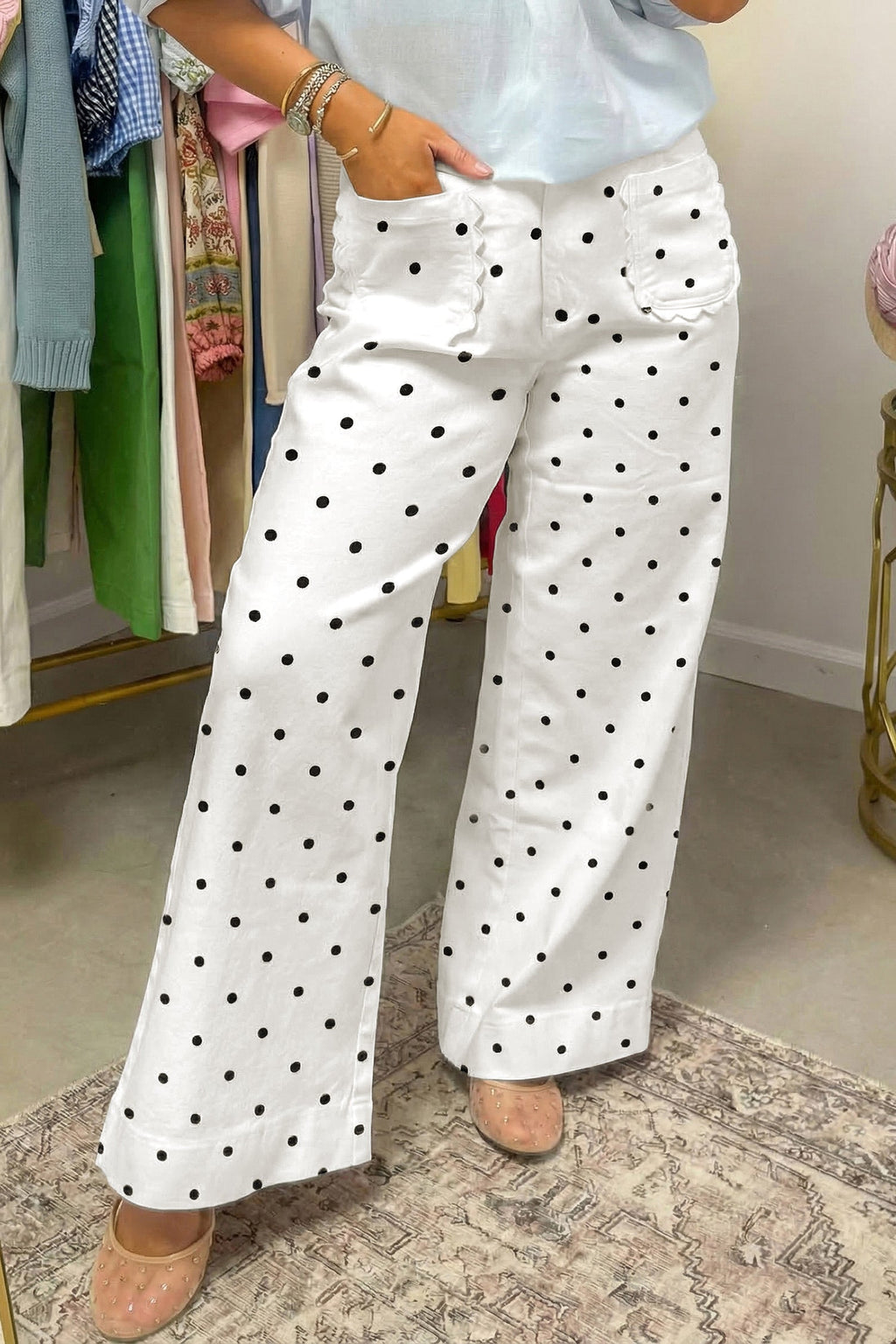 Whitley Patch Cotton Shift Pants