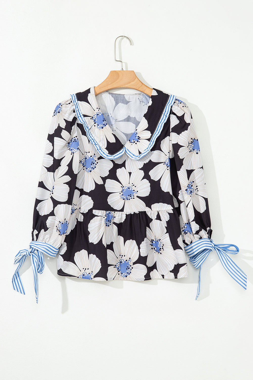 Azariah Tie Sleeve Collared Blouse