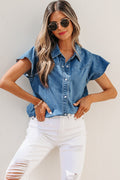 Keyla Ruffled Short Sleeve Shirt