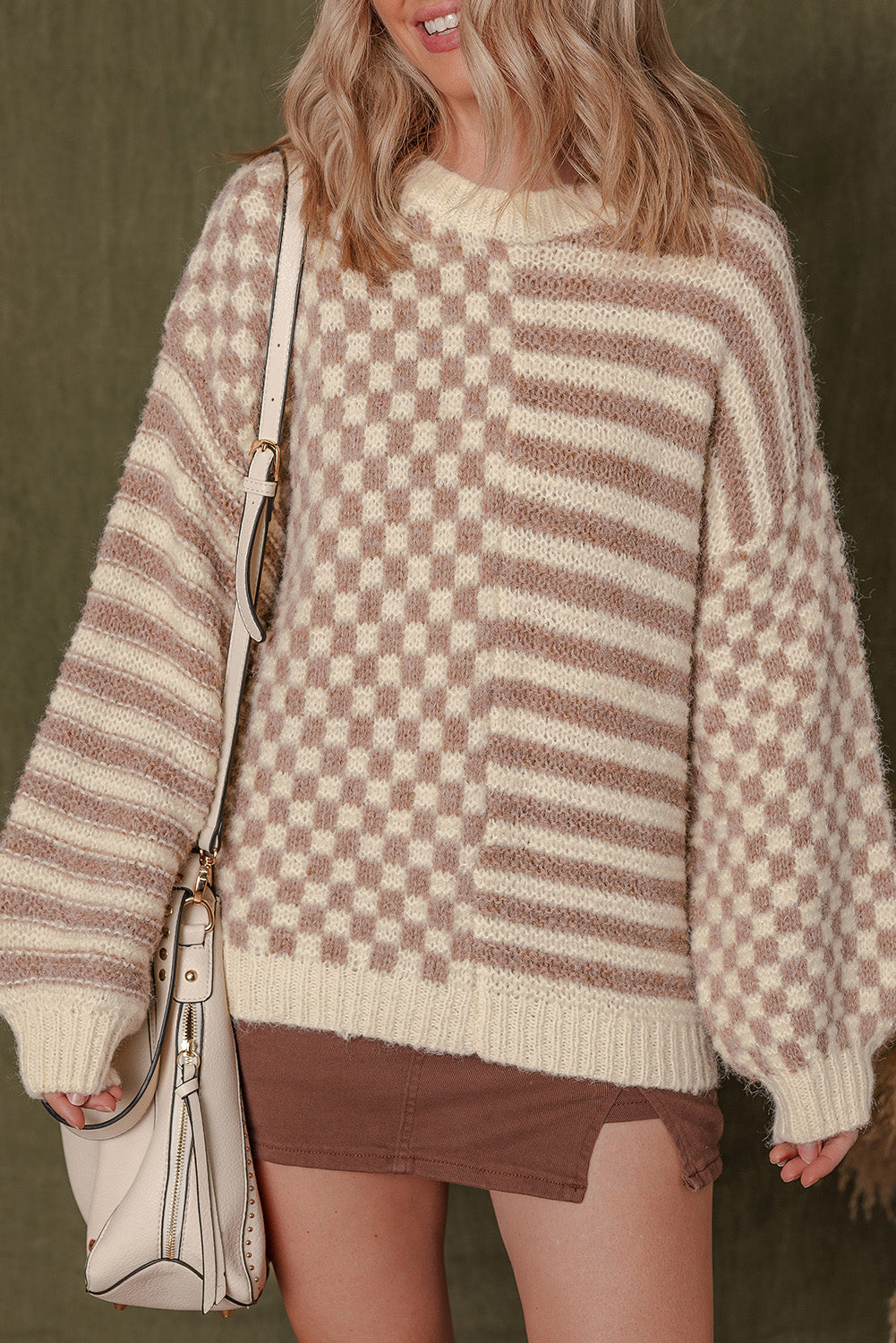 Sofia Shoulder Balloon Sleeve Sweater