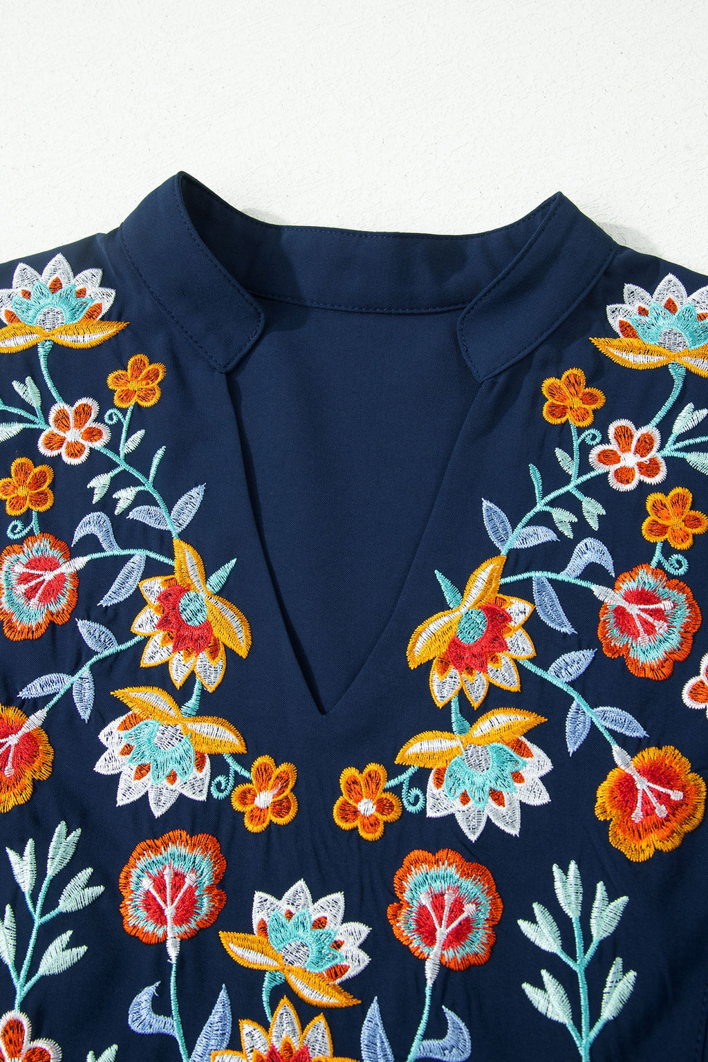 Erin Embroidered Detail Babydoll Blouse