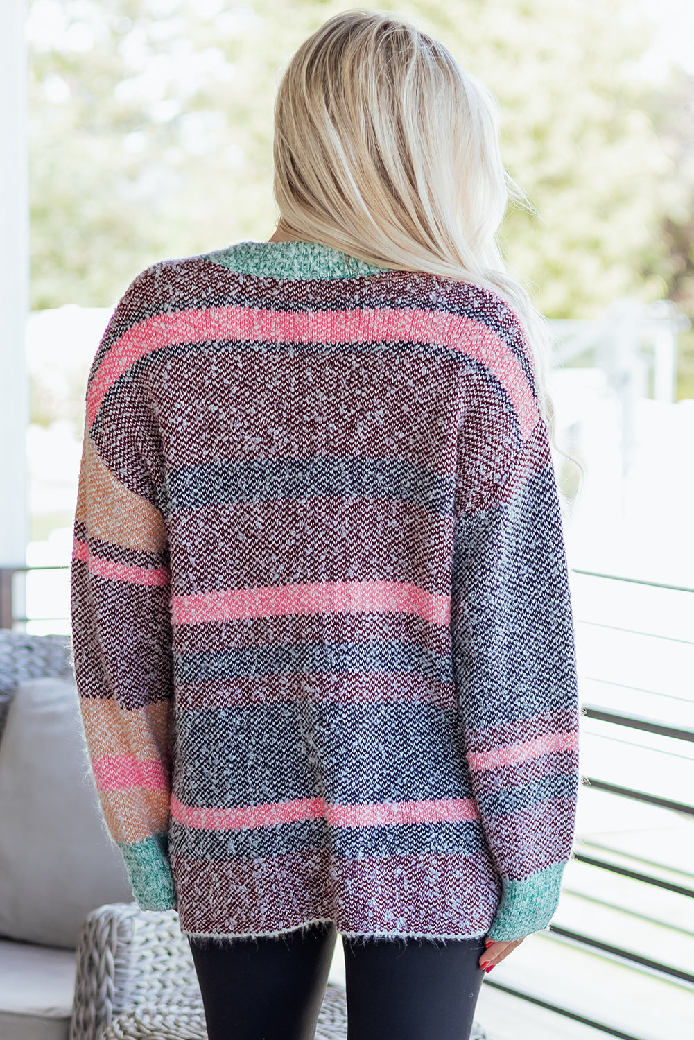 Elsa Slit Open Front Cardigan
