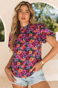 Ari Print Puff Sleeve Blouse