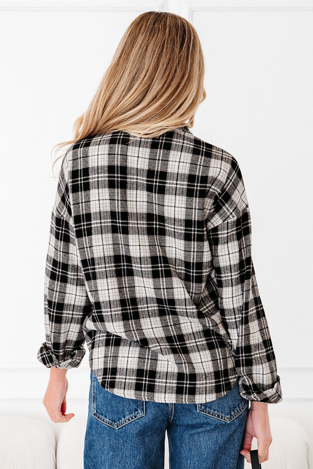 Leona Plaid Print Chest Shirt