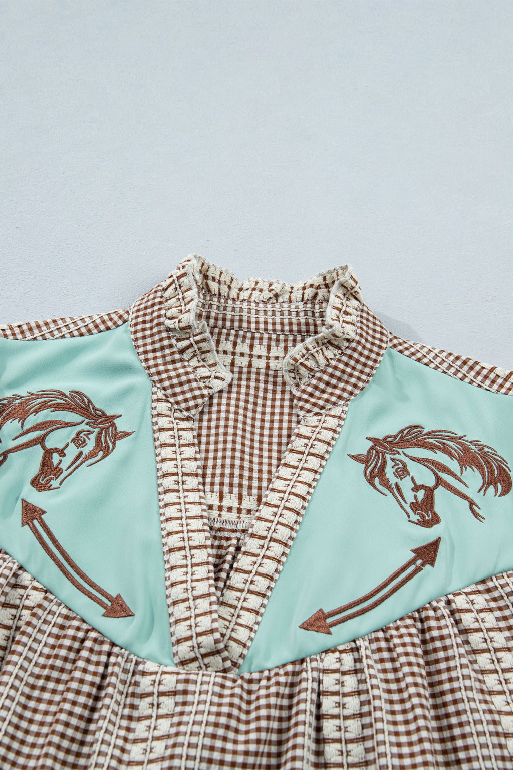 Maggie Puff Sleeve Gingham Blouse