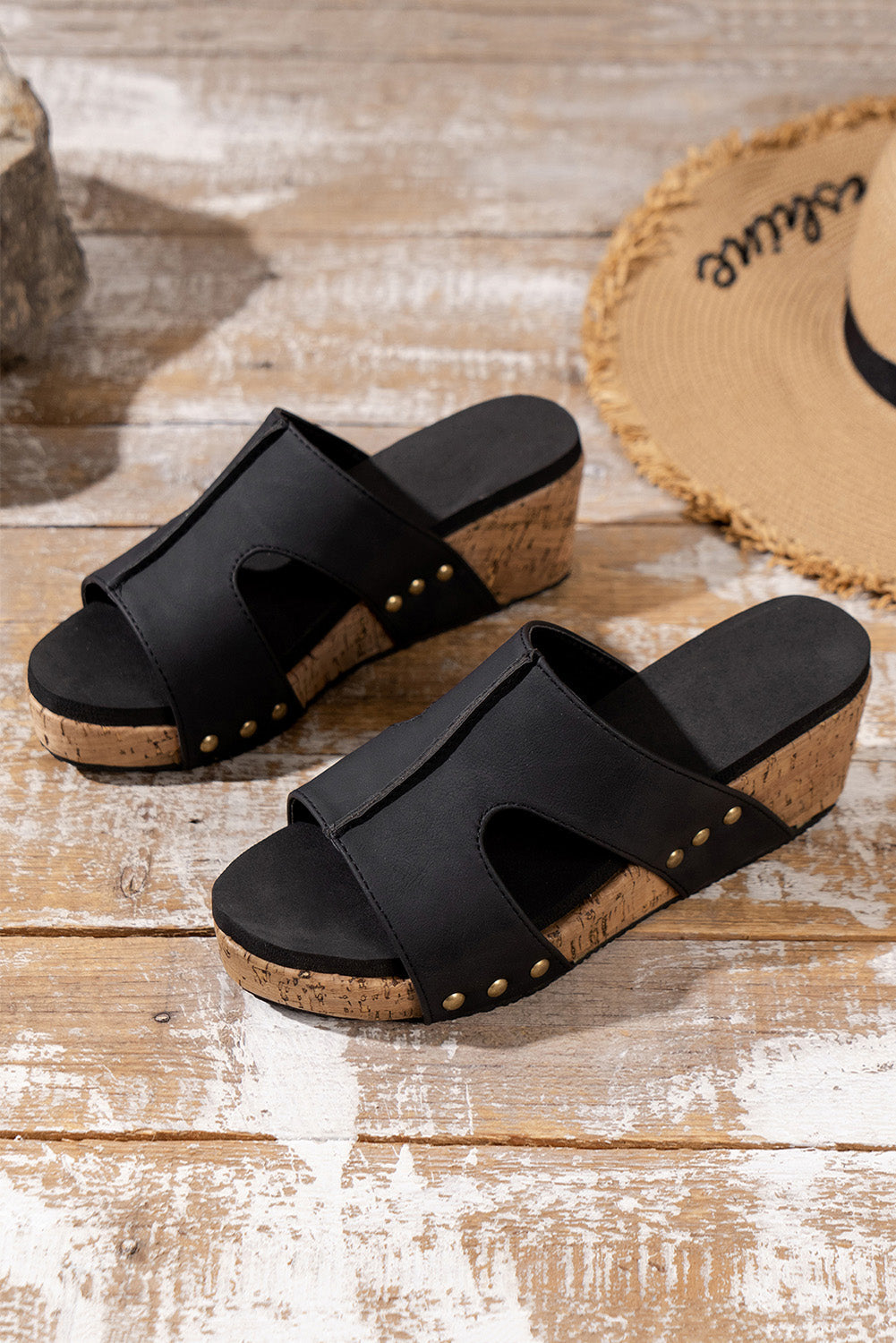 Lillian On Wedge Slippers