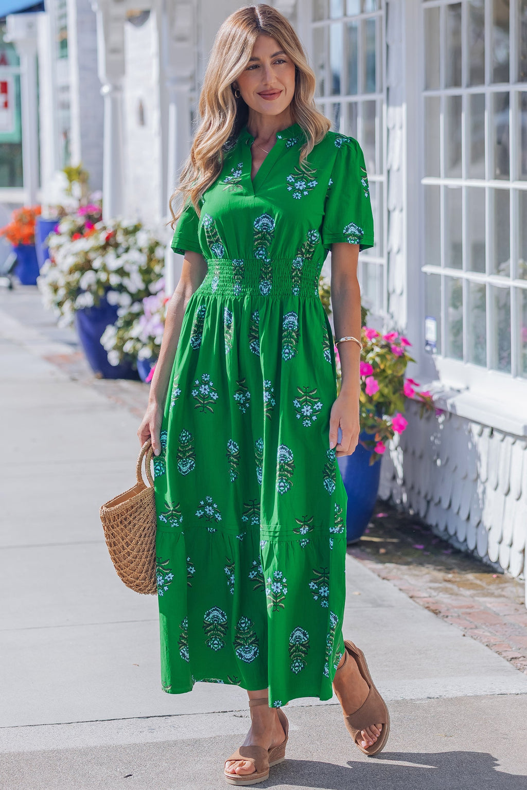 Davina Ruffle Hem Maxi Dress
