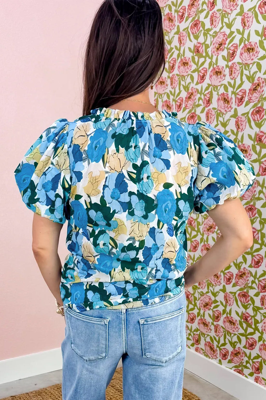 Leilani Short Puff Sleeve Blouse