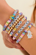 Kylee Beaded Elastic Layer Bracelet