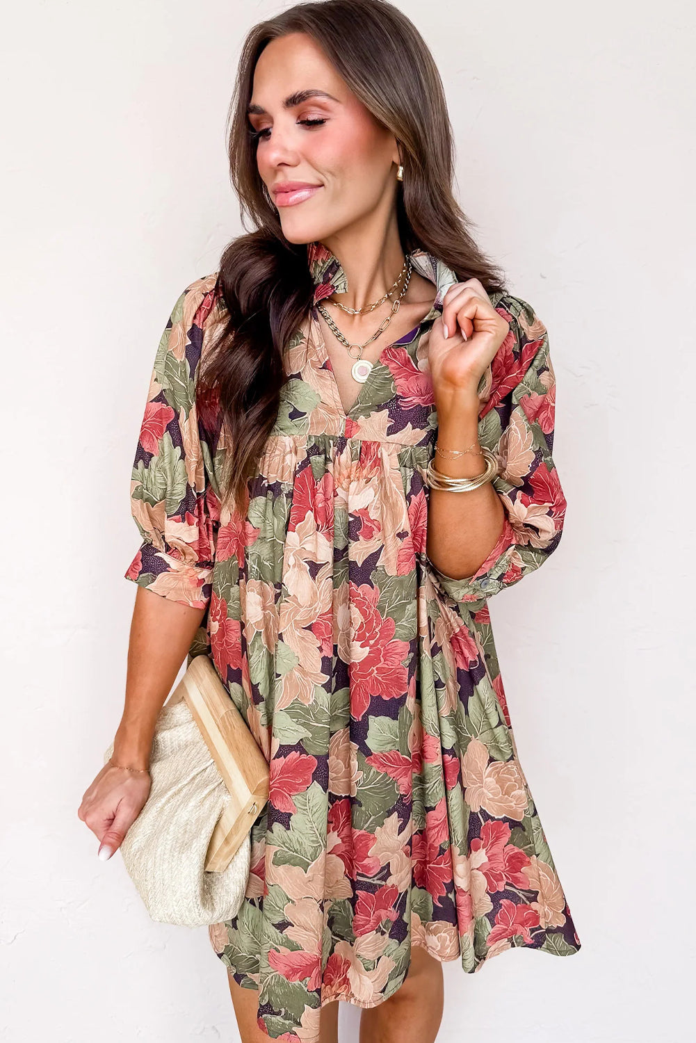 Annika Half Sleeve Mini Dress