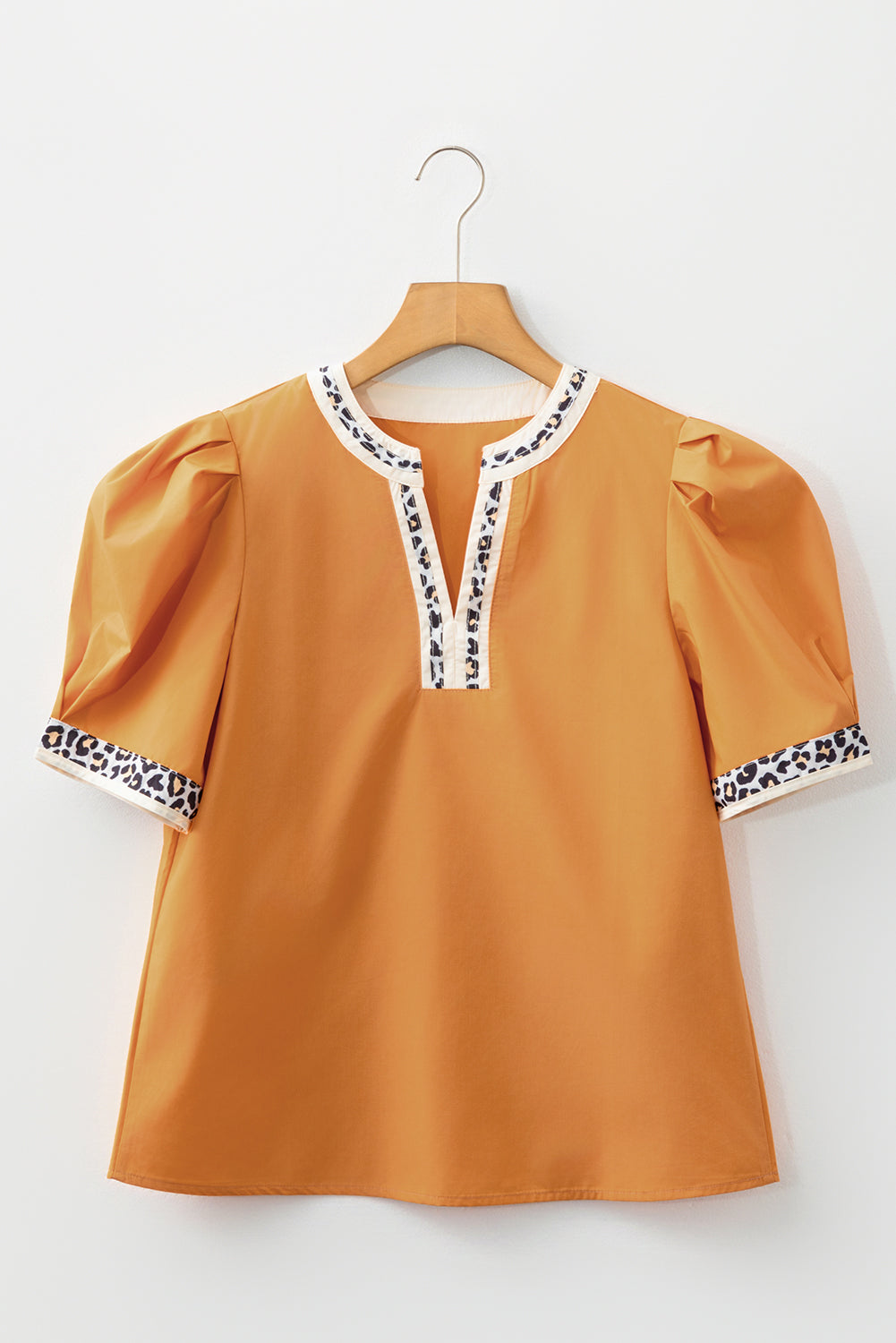 Gia Trim Puff Sleeve Blouse