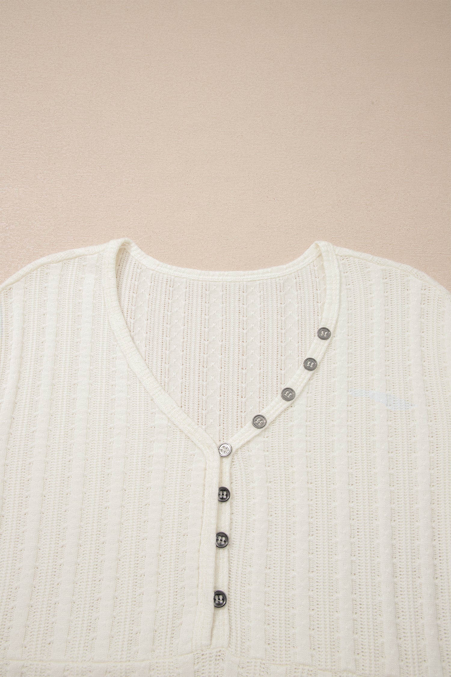 Frankie Raw Seam Henley Tee
