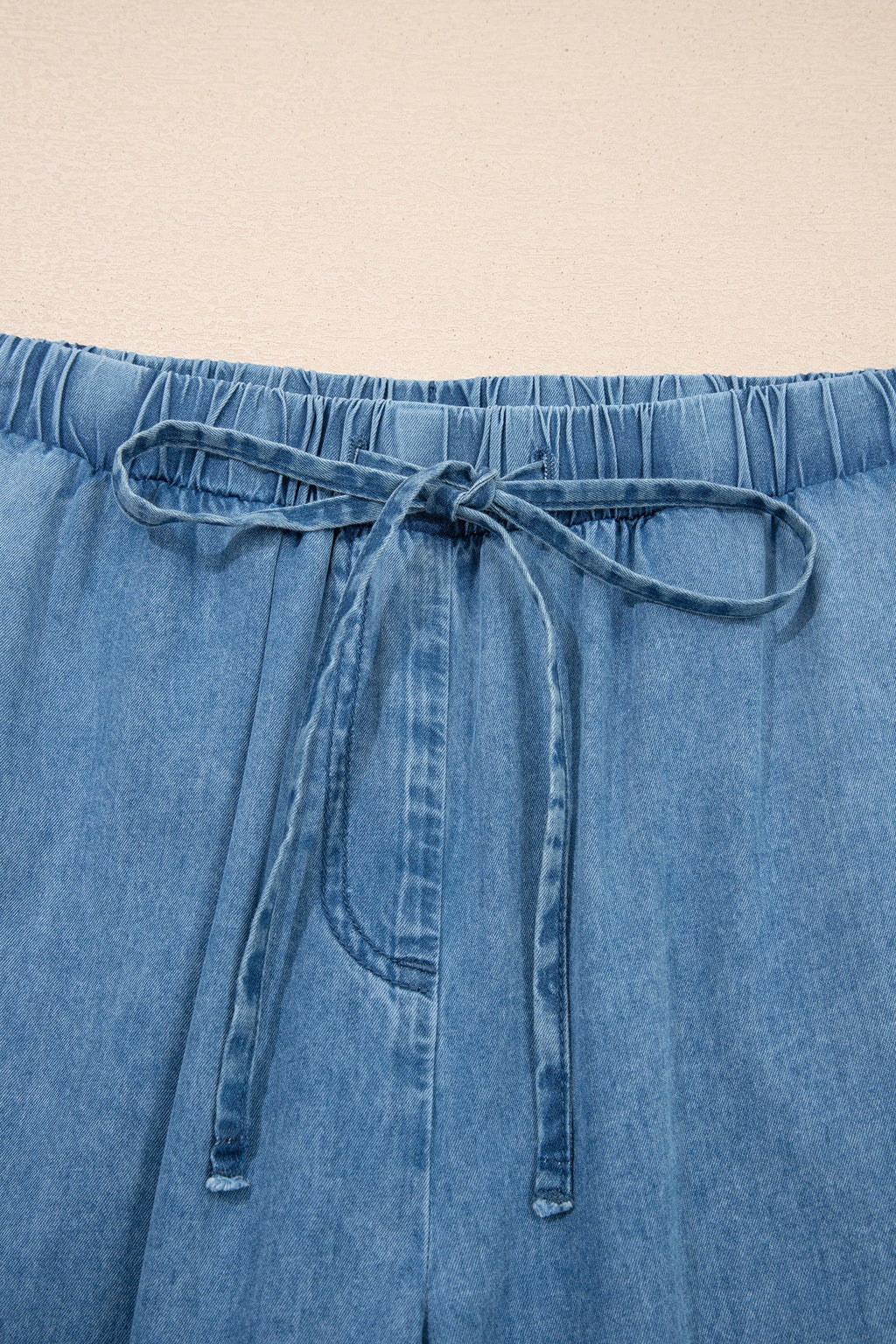 Taytum Wide Leg Chambray Pants