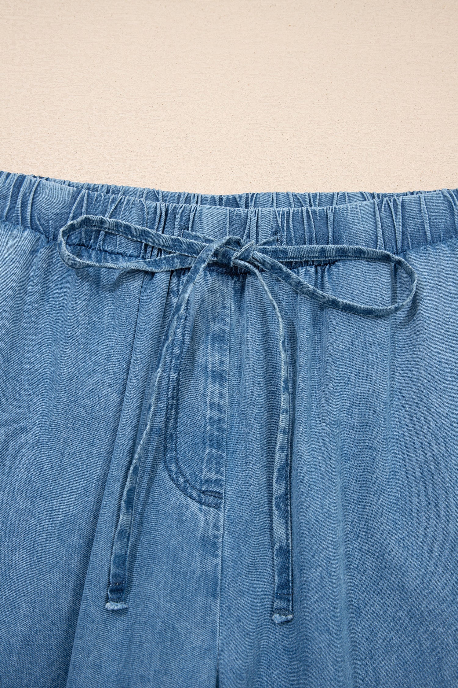 Taytum Wide Leg Chambray Pants