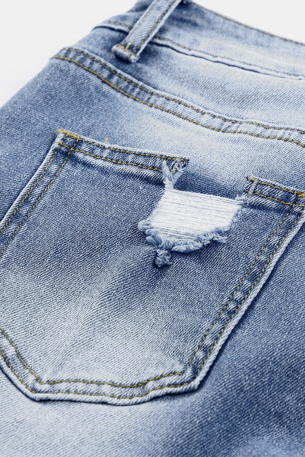 Georgia Skinny Distressed Capri Jeans