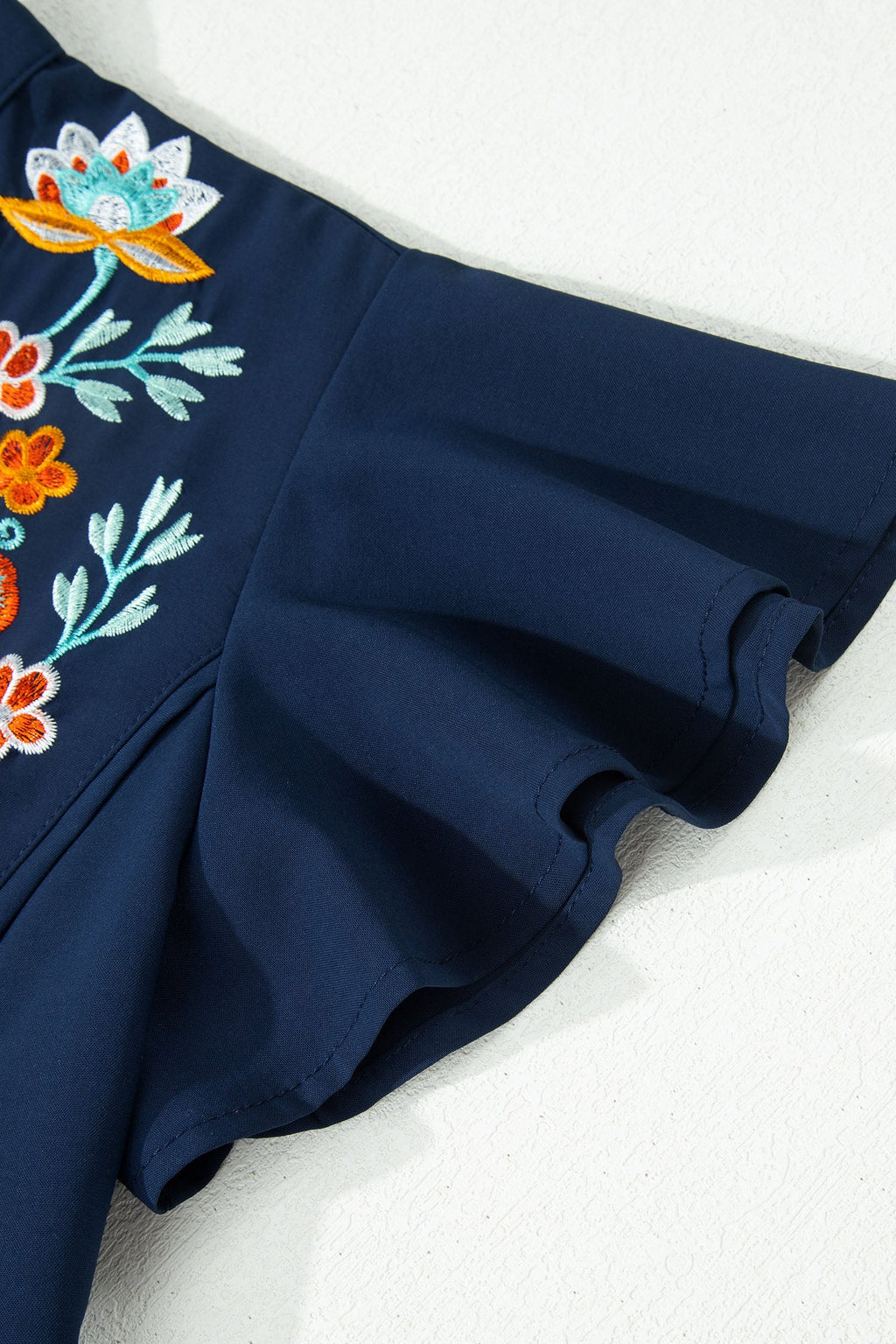 Erin Embroidered Detail Babydoll Blouse