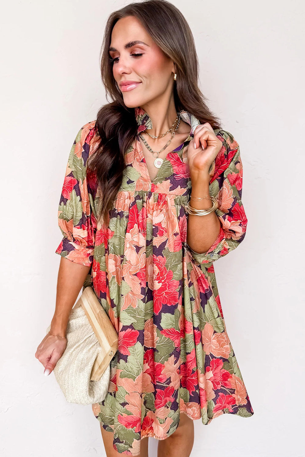 Annika Half Sleeve Mini Dress