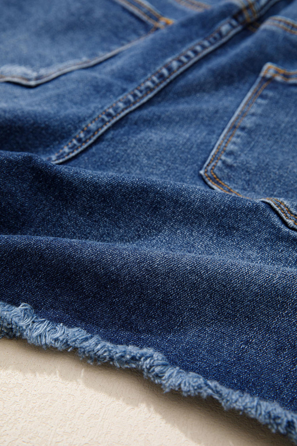 Holland Hem Distressed Whiskery Shorts