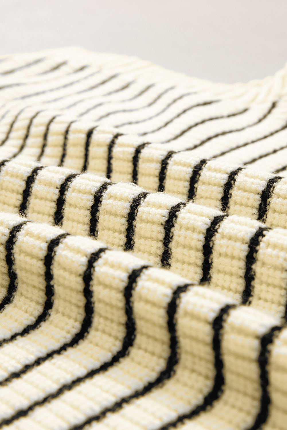 Wynter Stripe Turn Down Sweater