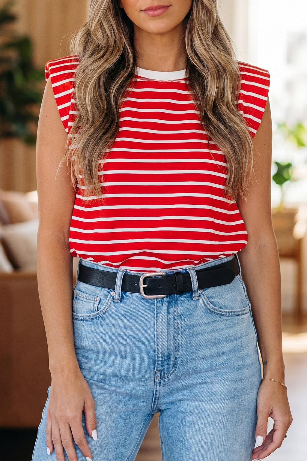 Ivy Trim Loose Tank Top
