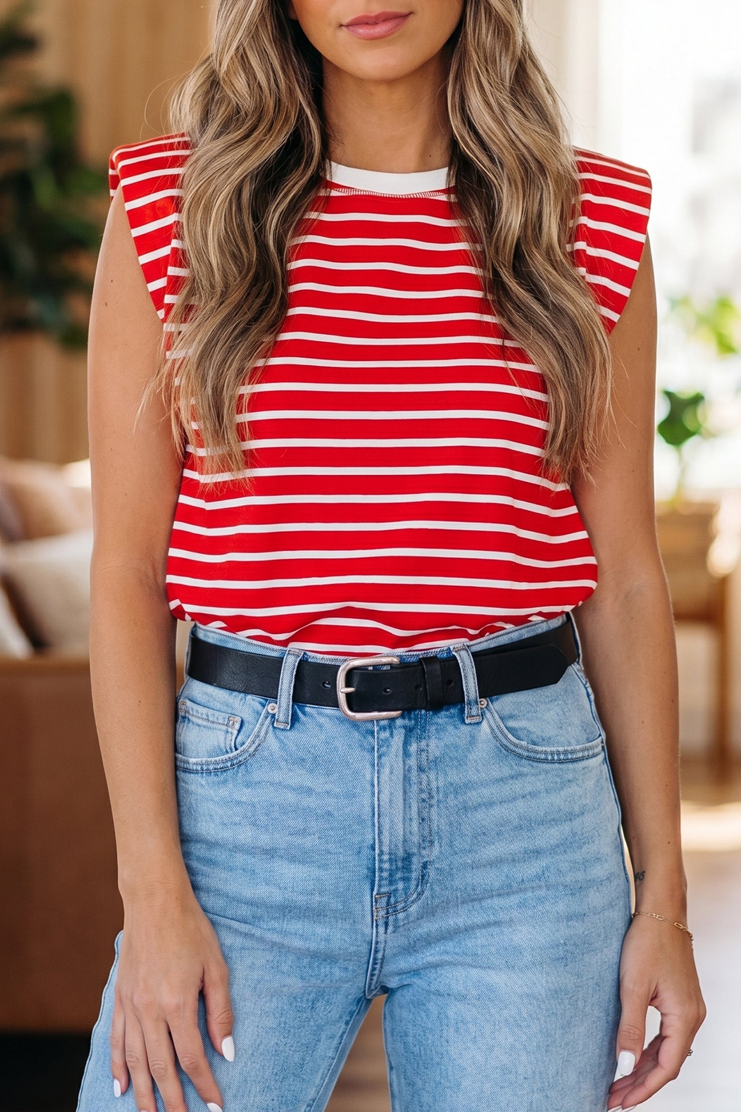 Ivy Trim Loose Tank Top