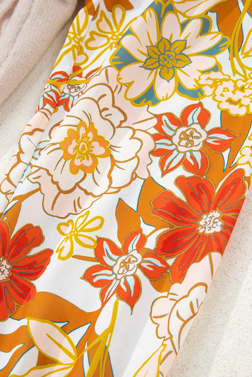 Harper Floral Sleeve Patchwork Sweater