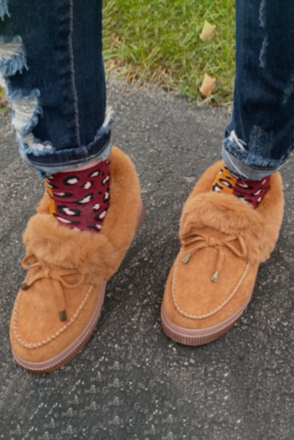 Evelyn Plush Lined Winter Flats