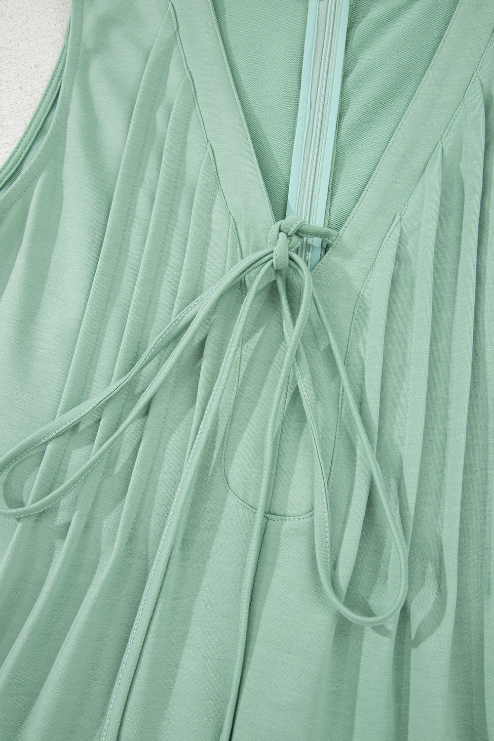 Remy Pintuck Sleeveless Loose Romper