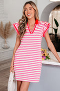 Jennifer Flutter Sleeve Short Dress
