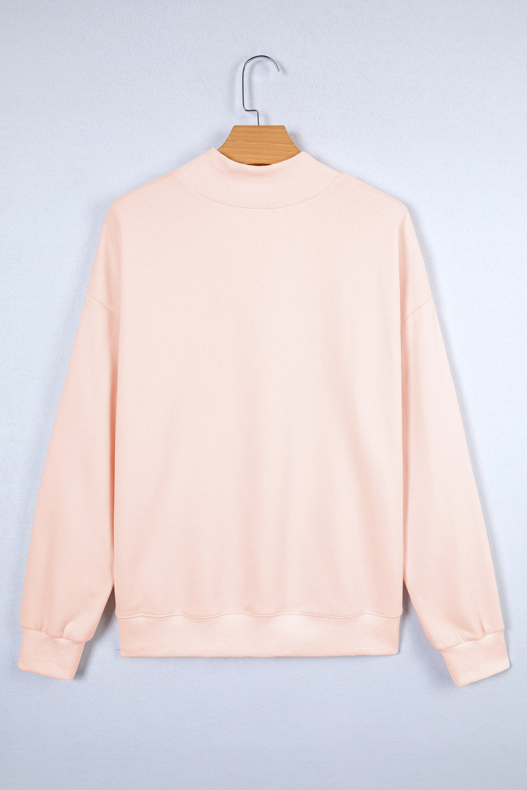 Blessed Embroidered Mock Sweatshirt