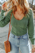 Harper U Textured Long Sleeve Top