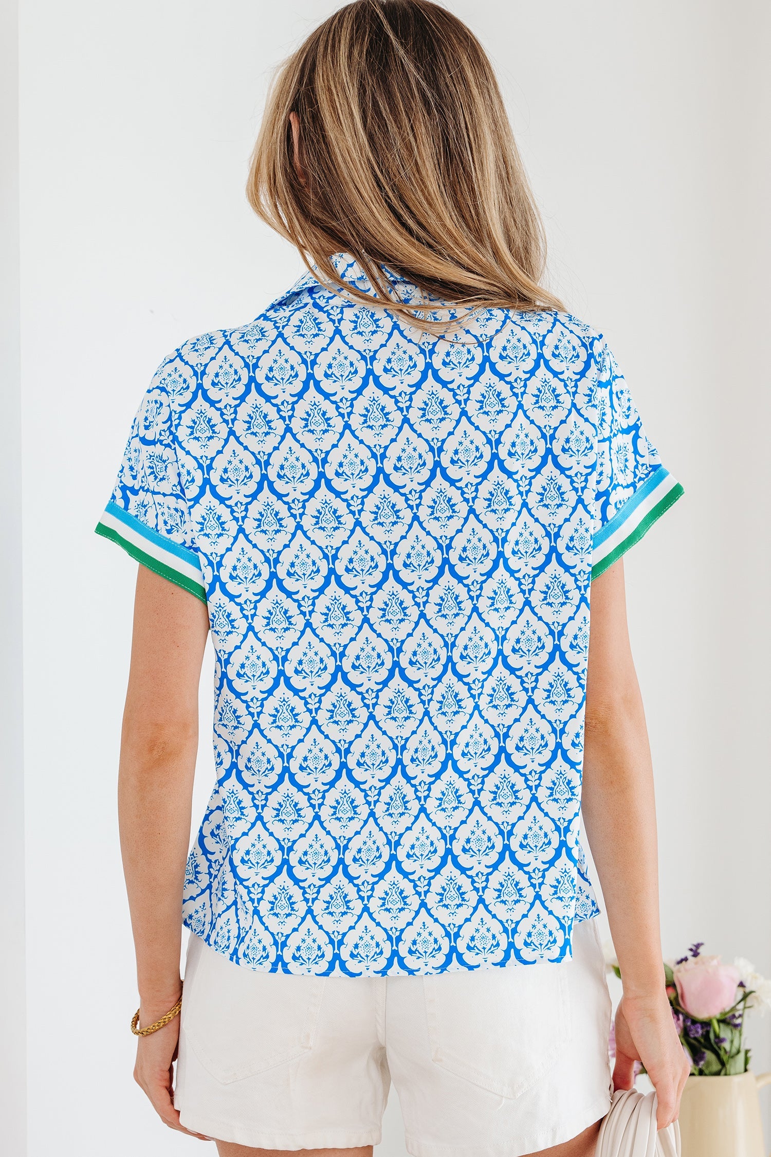 Jade Sleeve Summer Blouse Top