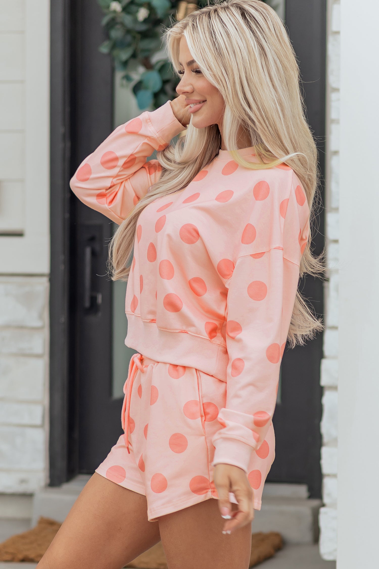 Aadhya Shoulder Pullover Drawstring Shorts