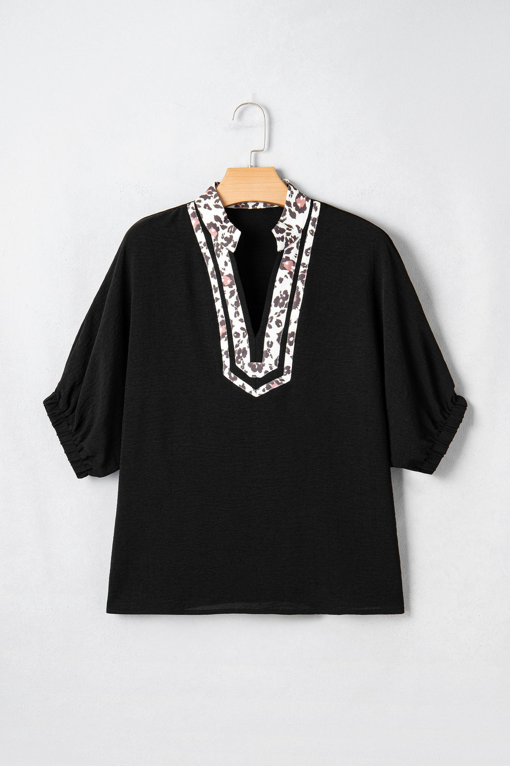 Keziah Sleeve Patchwork Trim Blouse