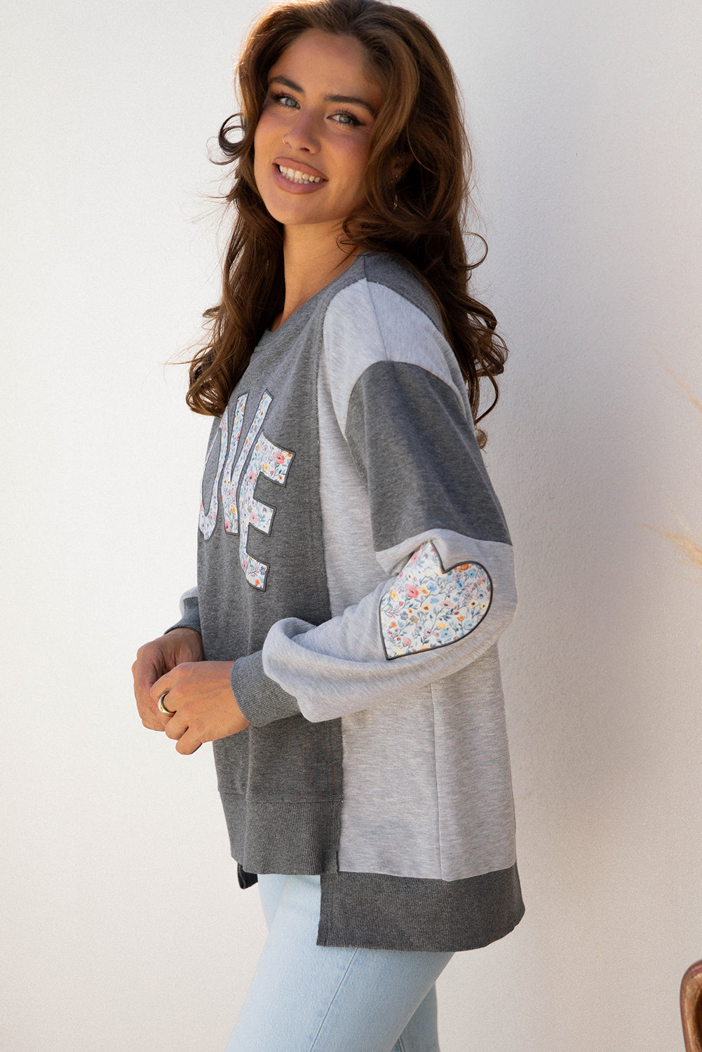 Payton Uneven Hem Chic Sweatshirt