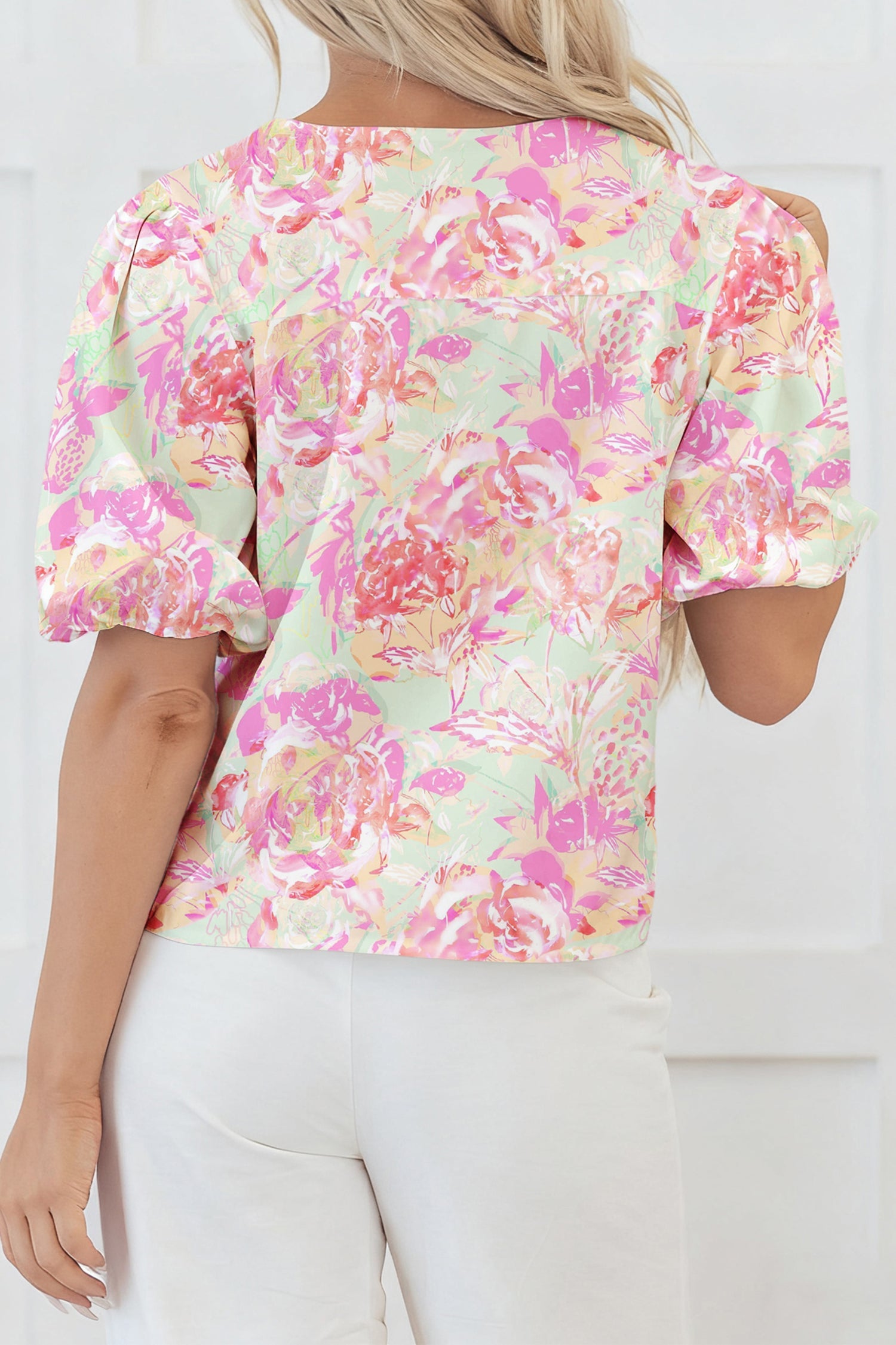 Ayla Short Puff Sleeve Blouse