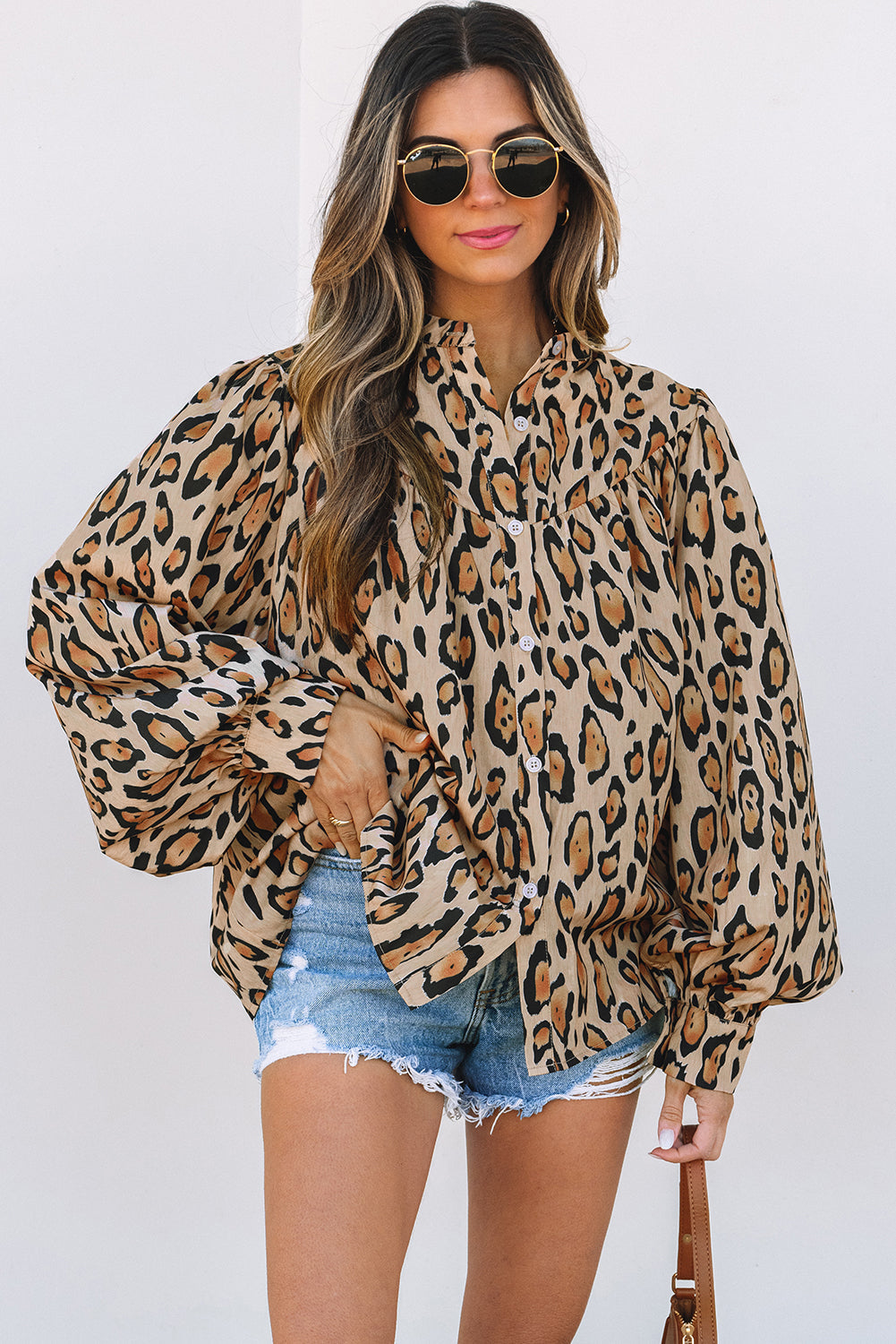 Alaiya Balloon Sleeve Casual Shirt