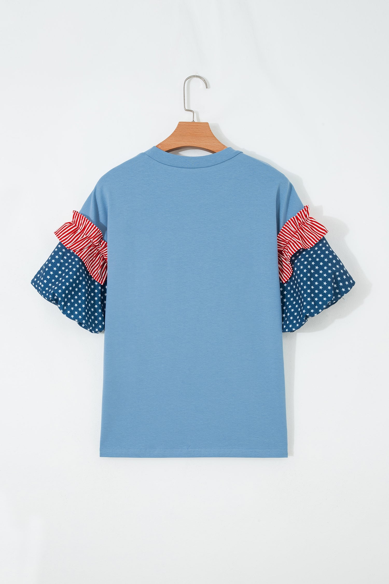 Henley Short Puff Sleeve Top