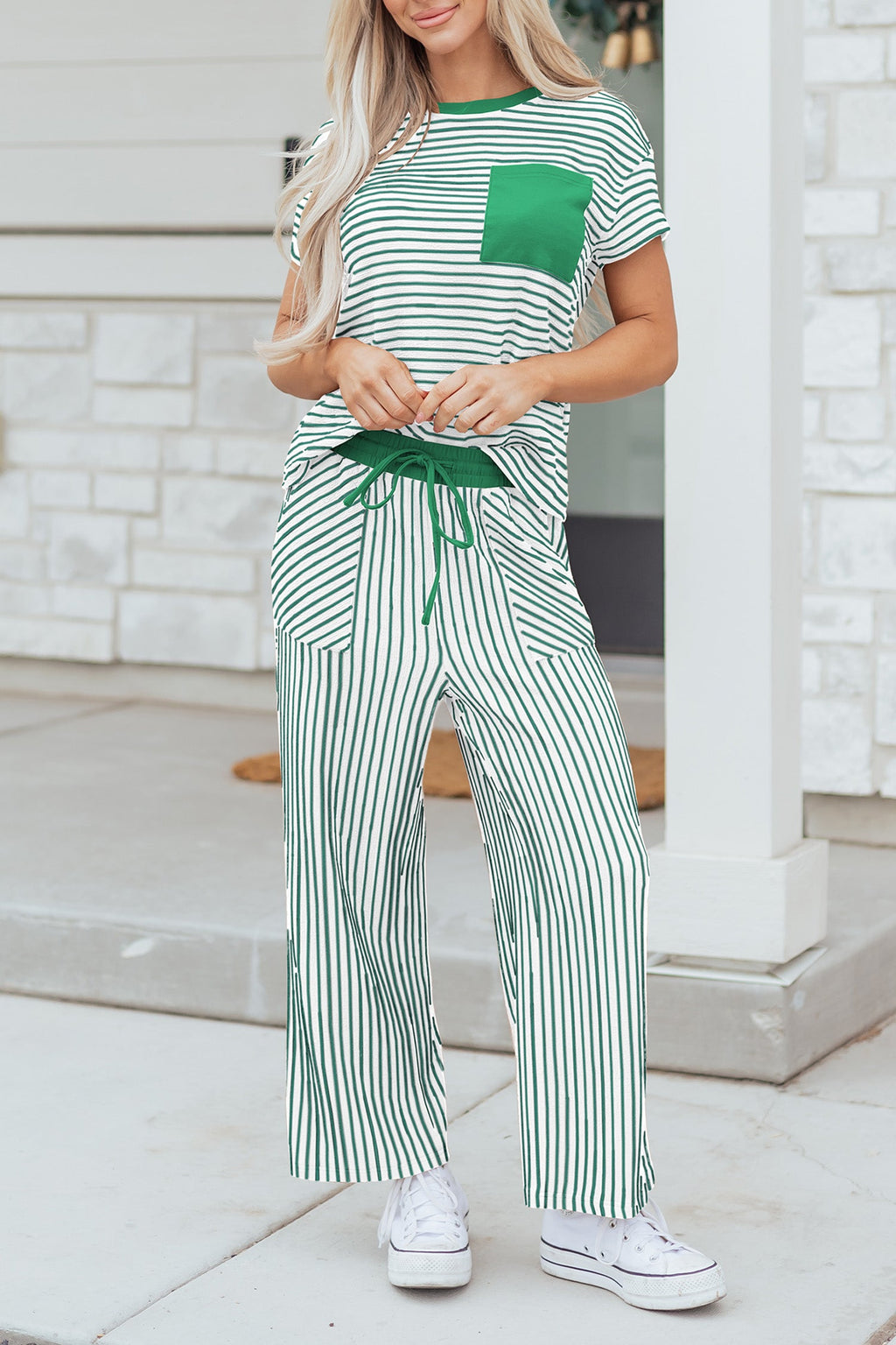 Tilly Stripe Tee & Pants Set